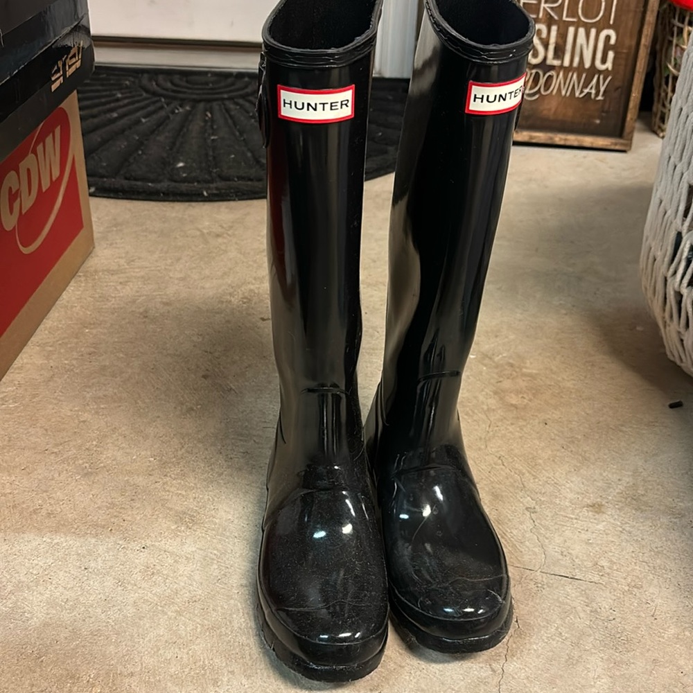 Hunter boots like new!!!